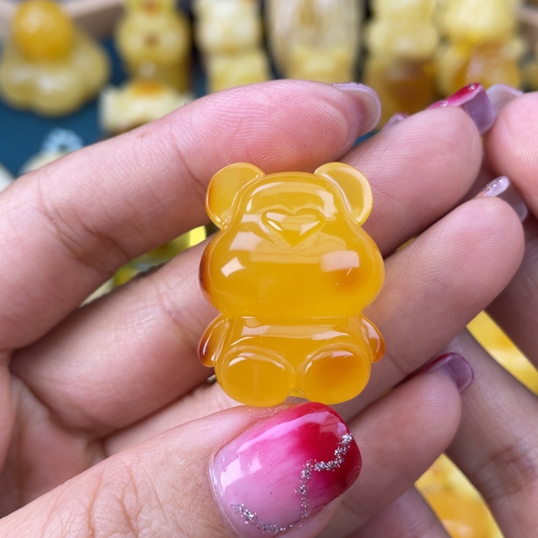 琥珀裸石未镶嵌蜜蜡