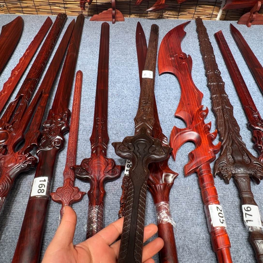 非洲紫檀（红花梨）一*人微瑕不退不换