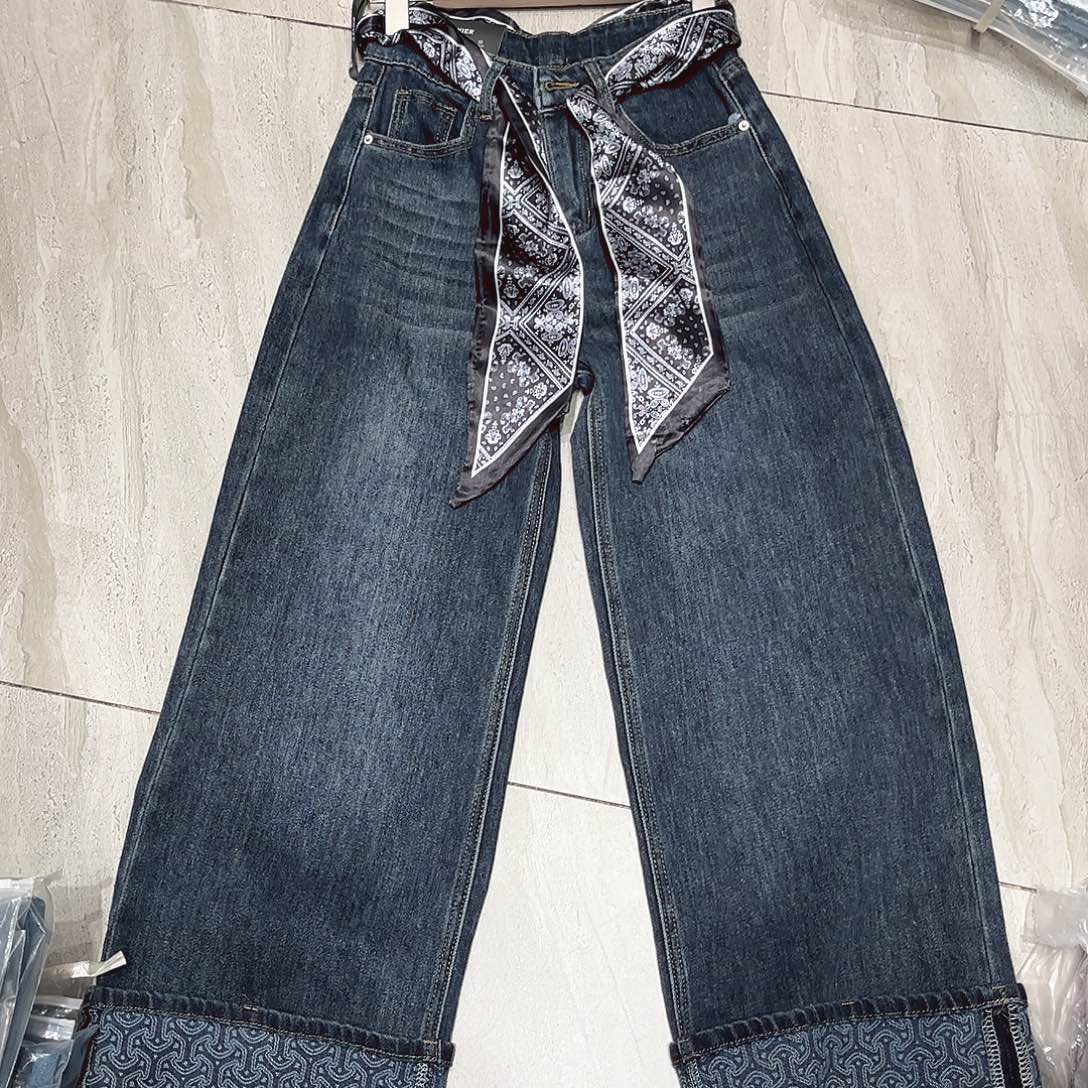 S码不加绒加厚牛仔裤