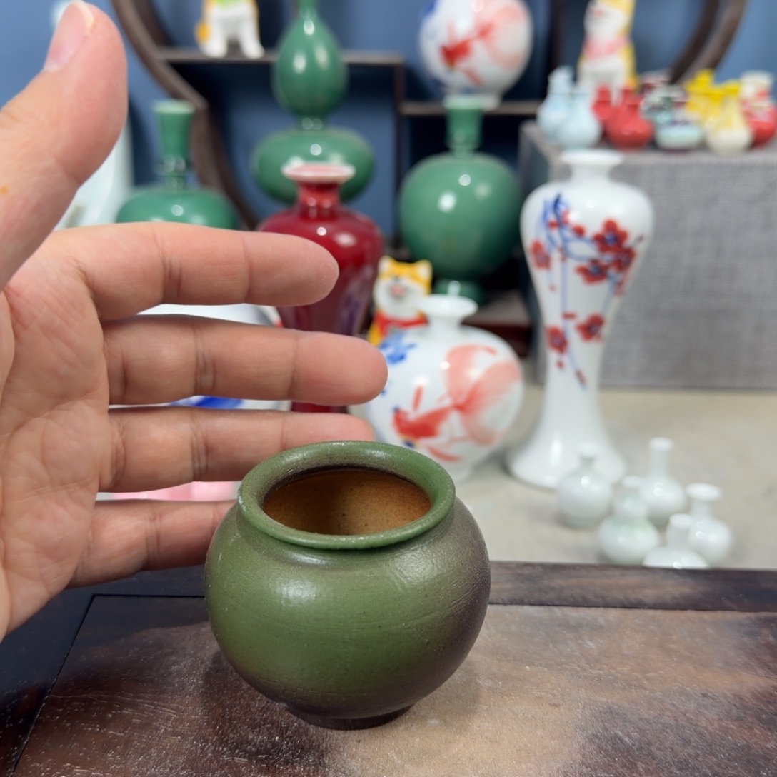 陶瓷手工小花器摆件