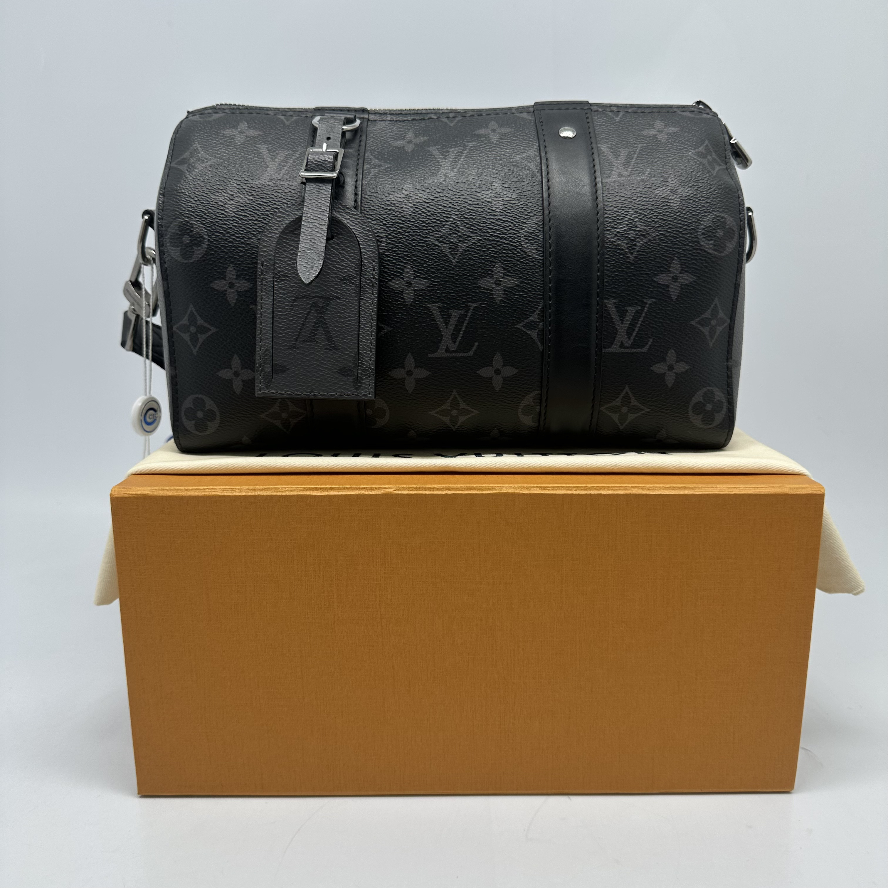 95新 LouisVuitton/路易威登 黑武士Keepall 27斜挎包6153时尚