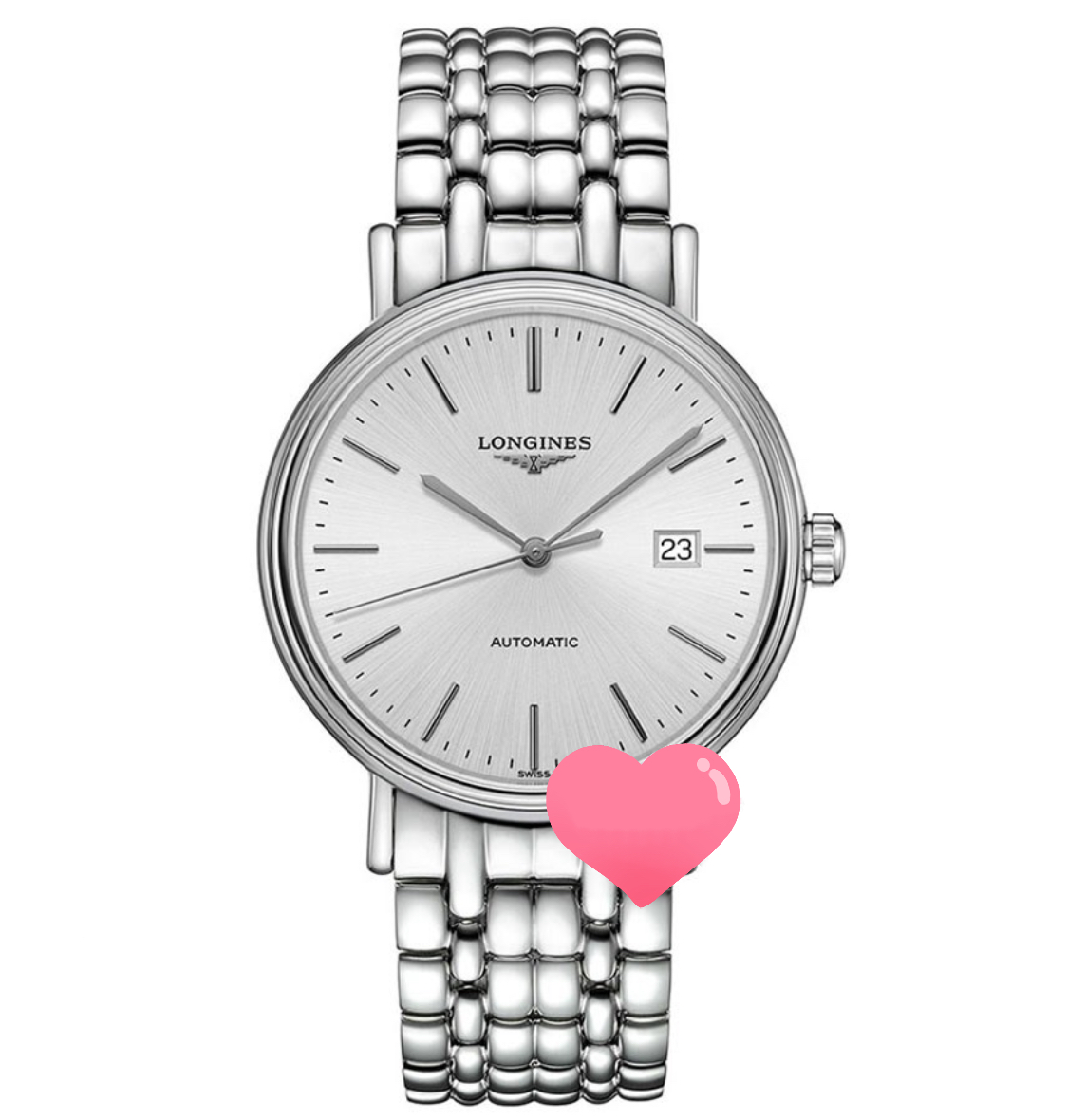 99新 Longines/浪琴 /瑰丽922条丁钢带/表径40/自动机械男表