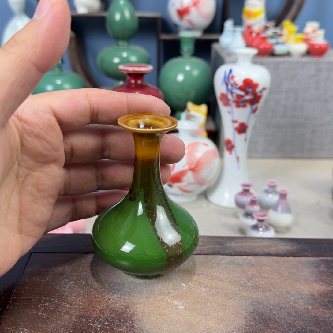 陶瓷手工小花器摆件
