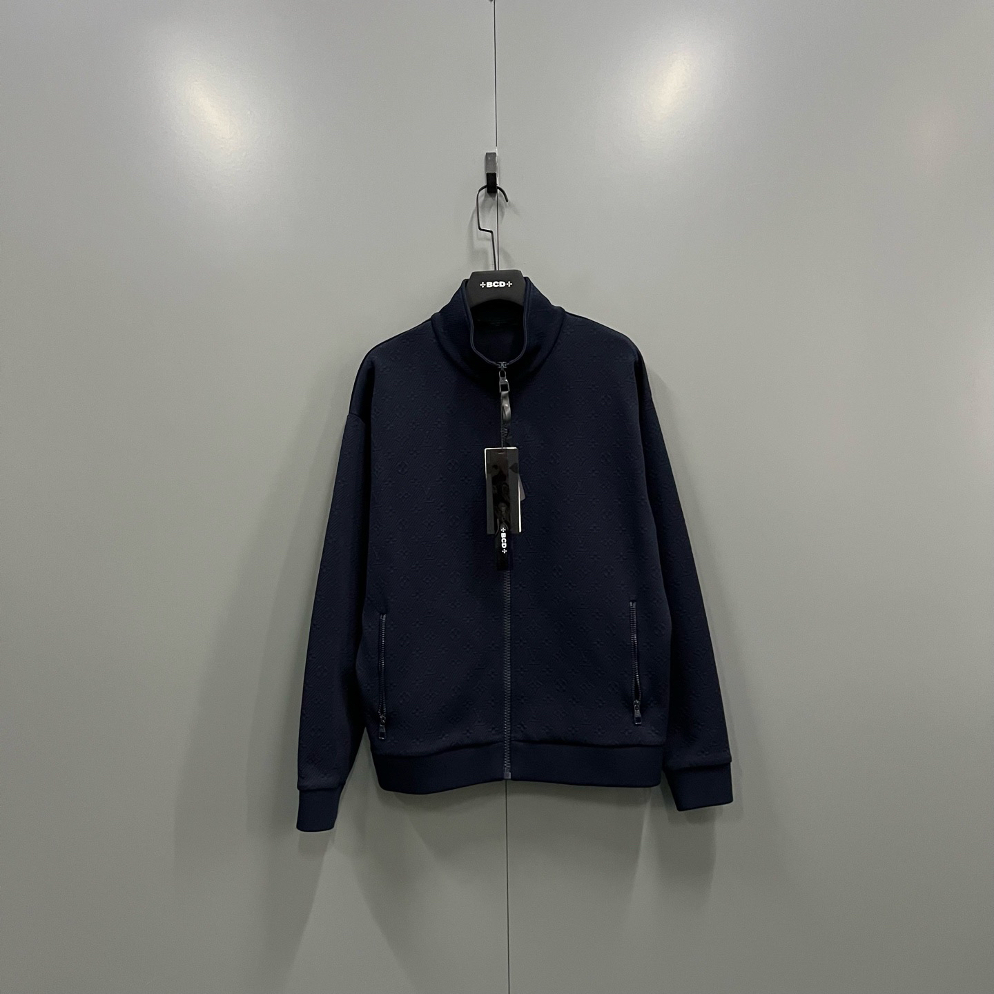 99新 LouisVuitton/路易威登 (ll) 藏青色老花拉链外套XL码101617