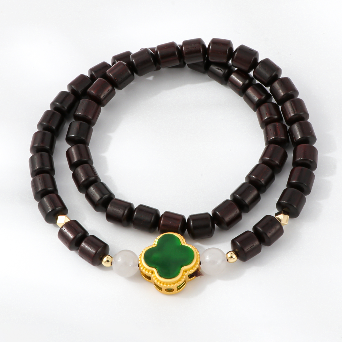 小叶紫檀四叶草手串     无礼盒     T