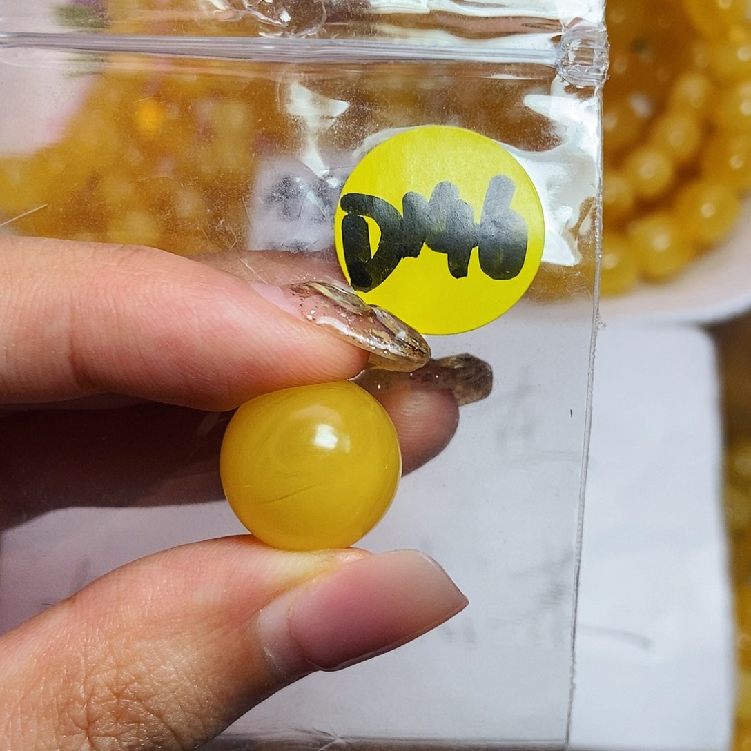 未镶嵌蜜蜡裸石天然蜜蜡圆珠微瑕16