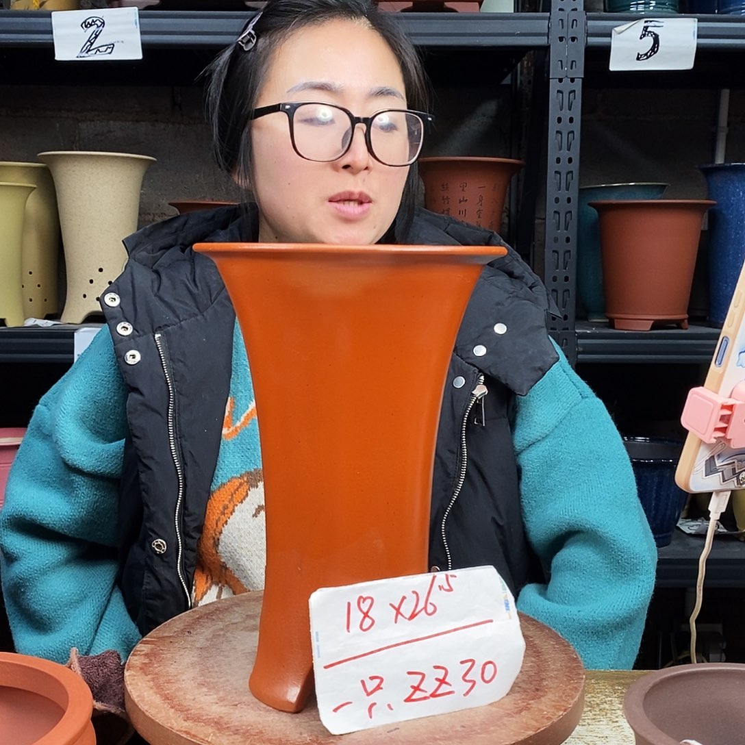 紫砂一只花盆货号ZZ30