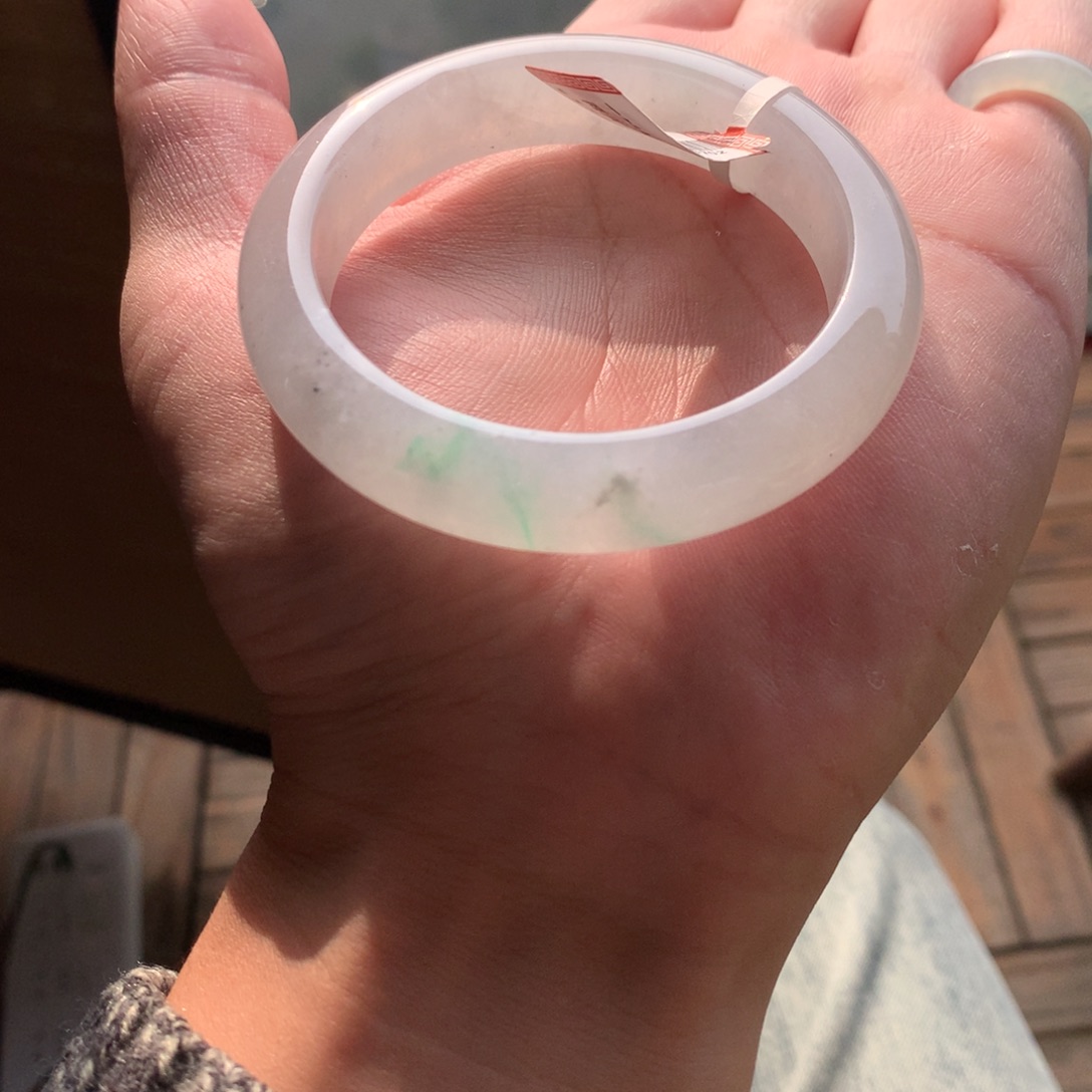 翡翠未镶嵌手镯11号54.5