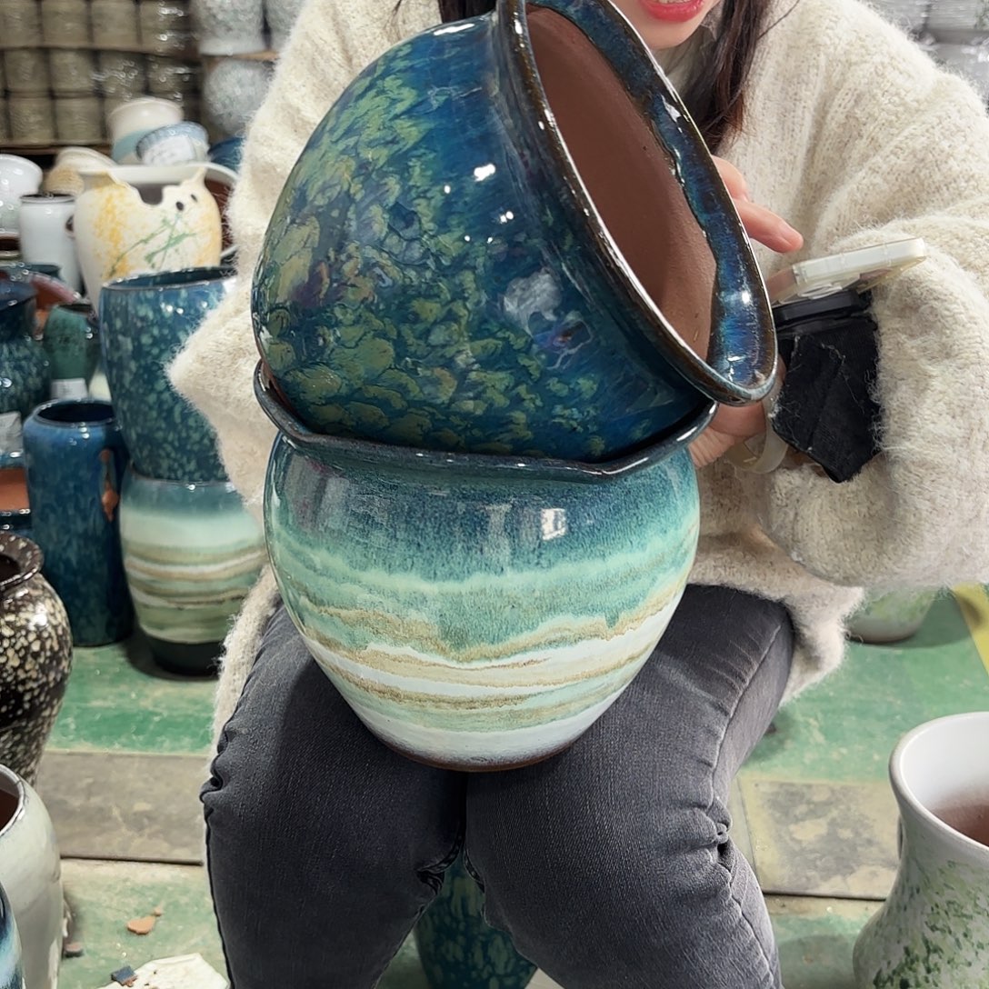 正品两个高18/20红陶