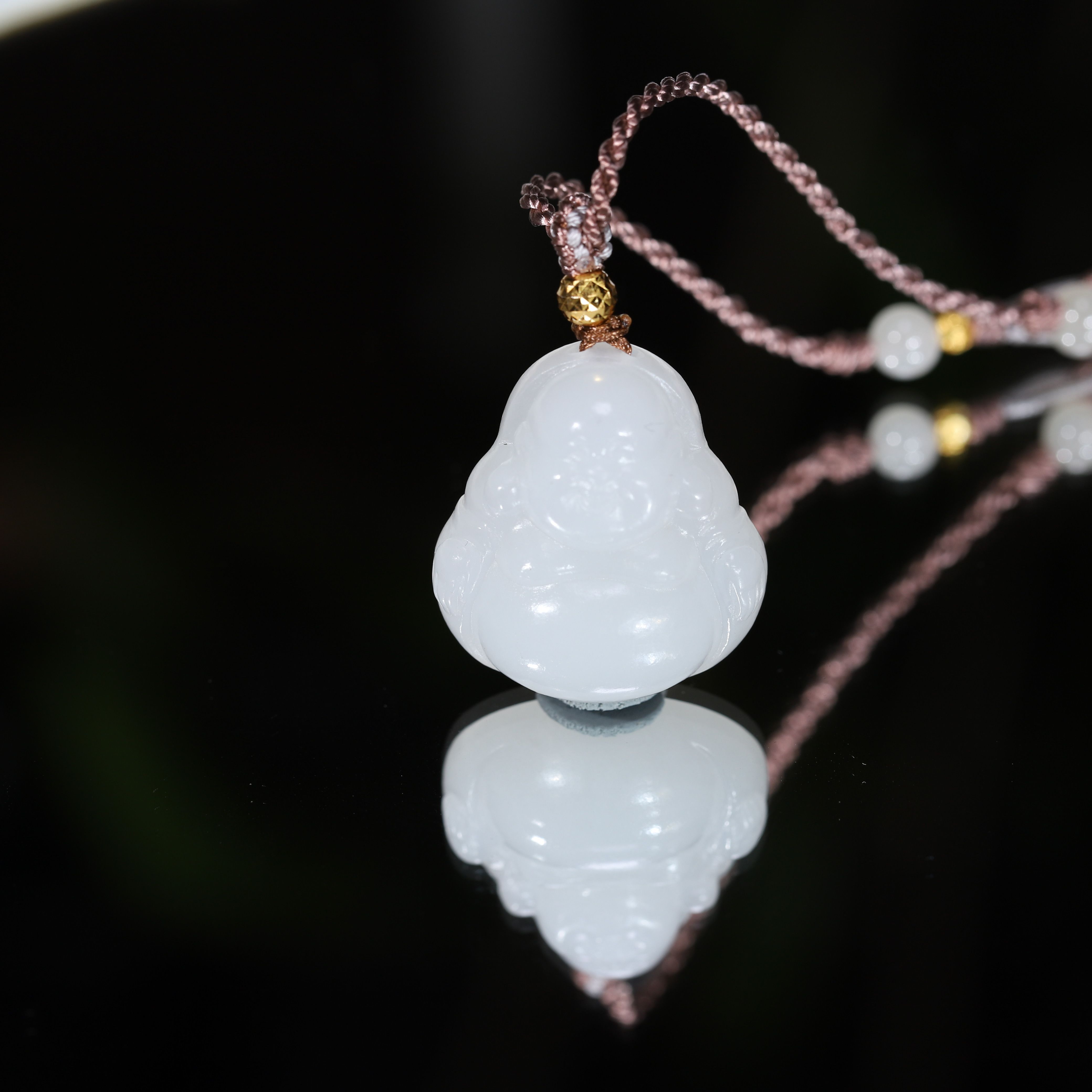 【程前专属】和田玉弥勒佛 W9-WS103101-G09 多样性发其一