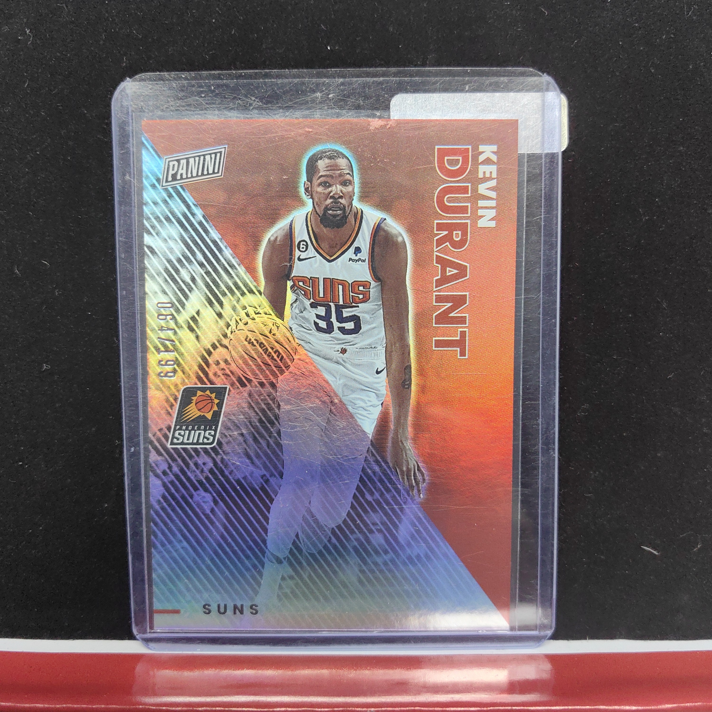 篮球球星卡杜兰特kd死神折射带编199编