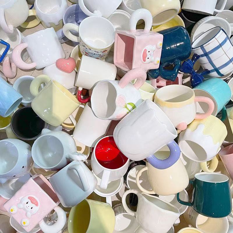 新人浮力【字母区选款】高颜值马克杯情侣家用水杯早餐杯