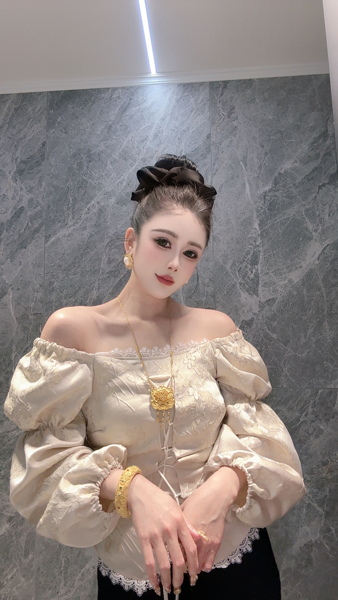 大气元（设计款）人间富贵花上衣