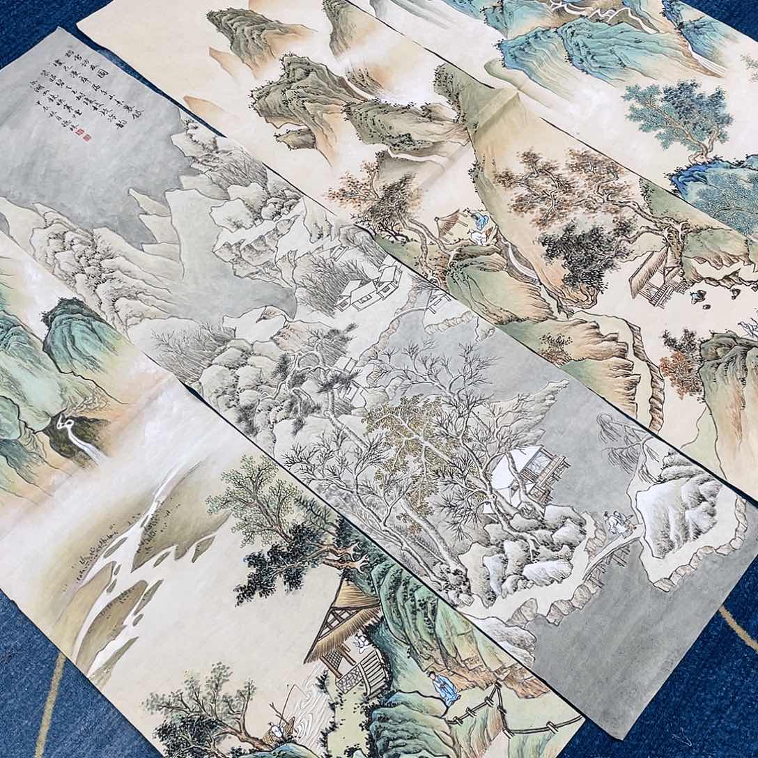 国画老*迷定制绘画贺德林画心