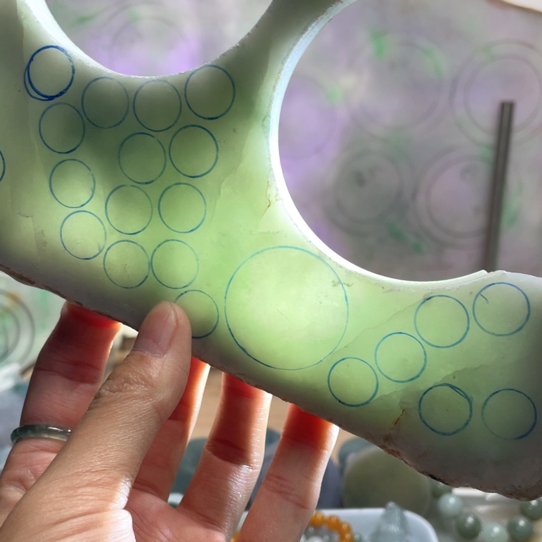 翡翠未镶嵌挂件K缅甸天然翡翠片料