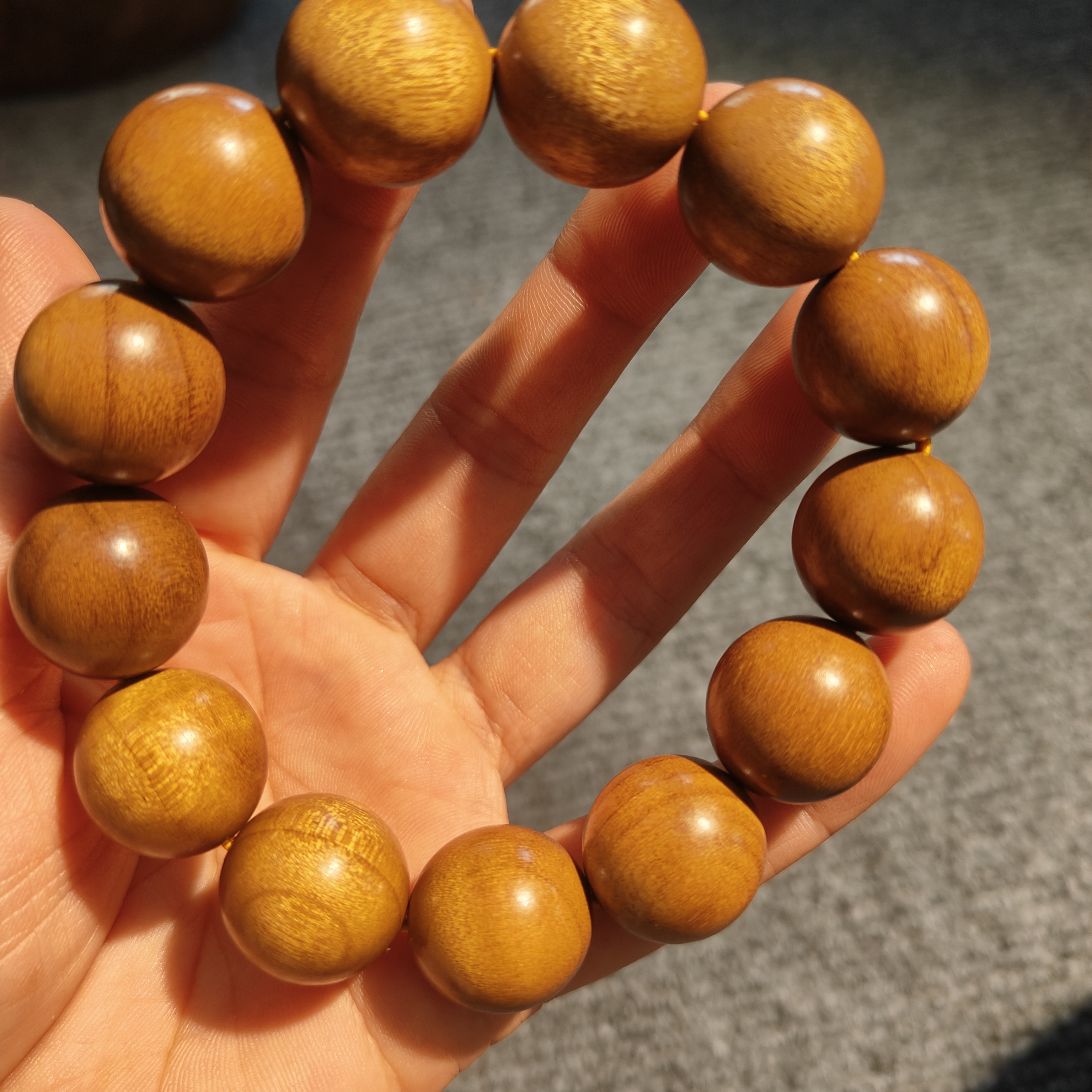 金丝楠枯木素圈1.8手串