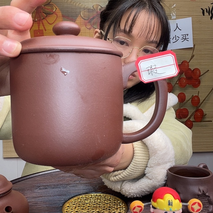 紫砂茶杯原矿紫砂杯