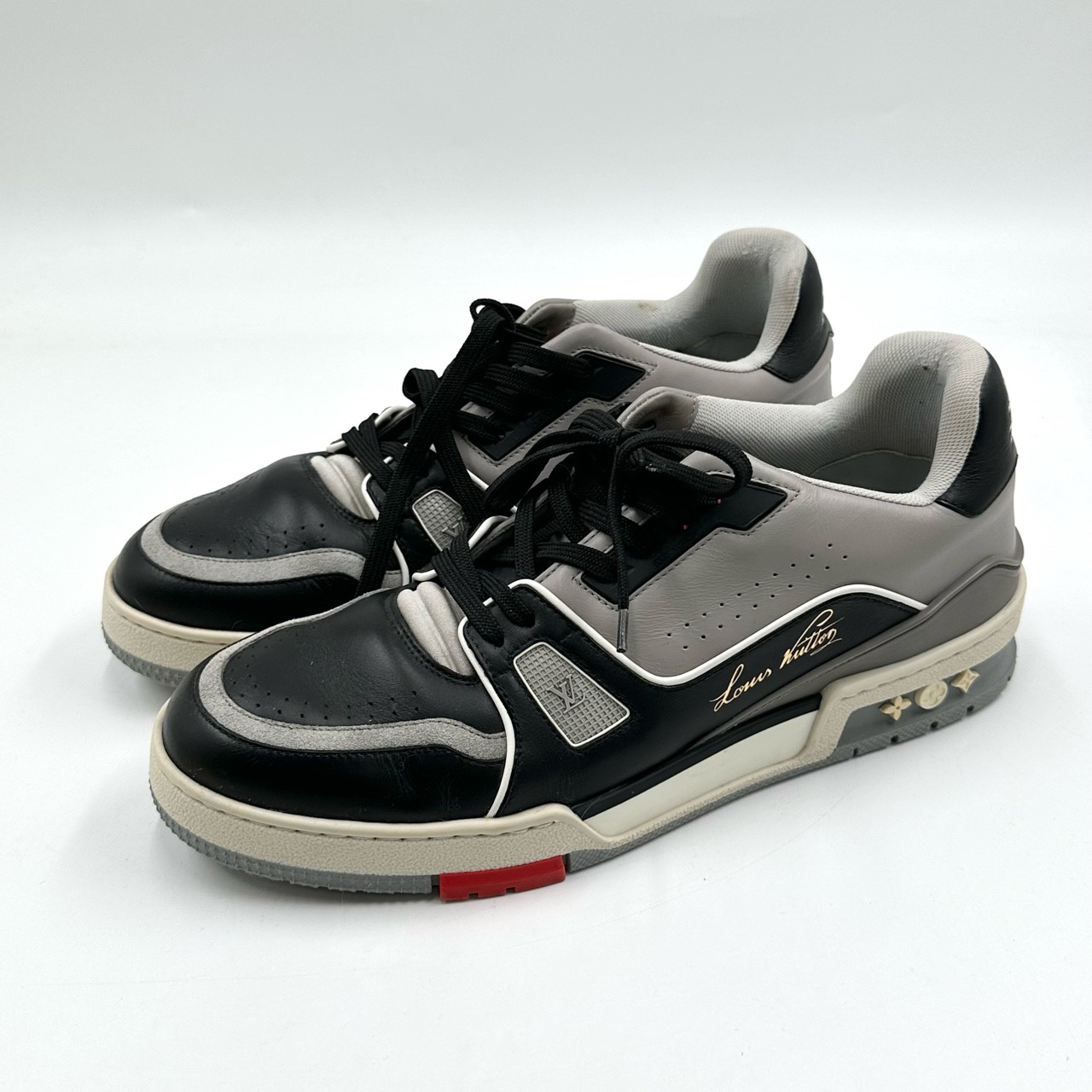 95新 LouisVuitton/路易威登 41码/初代黑水泥板鞋/06096