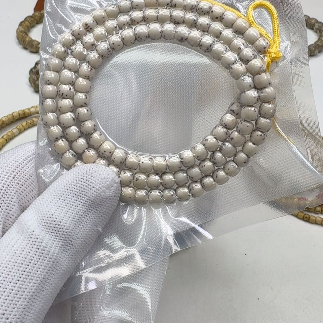 星月菩提手串14灭世糯冰石玉河豚6左右108