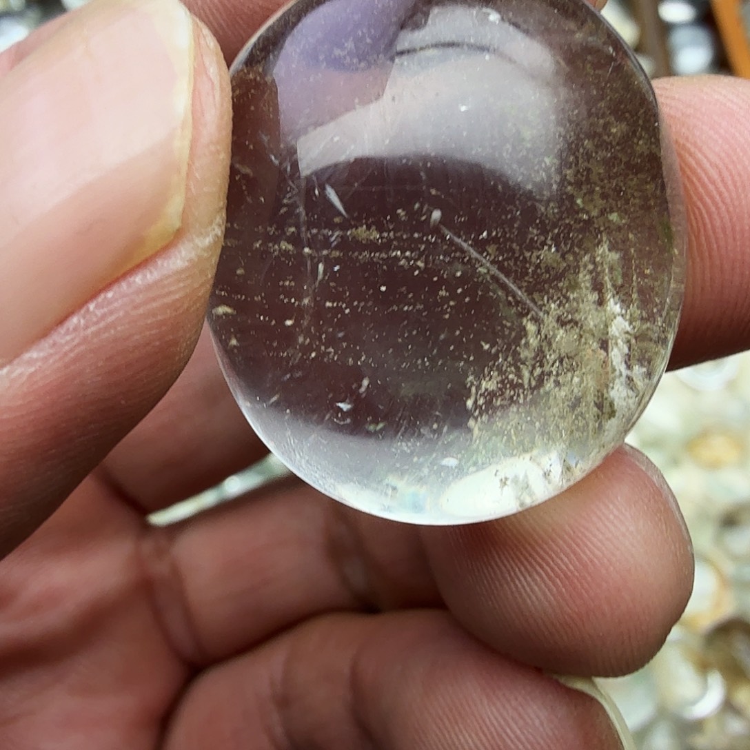 鹌***工水晶未镶嵌珠宝半成品