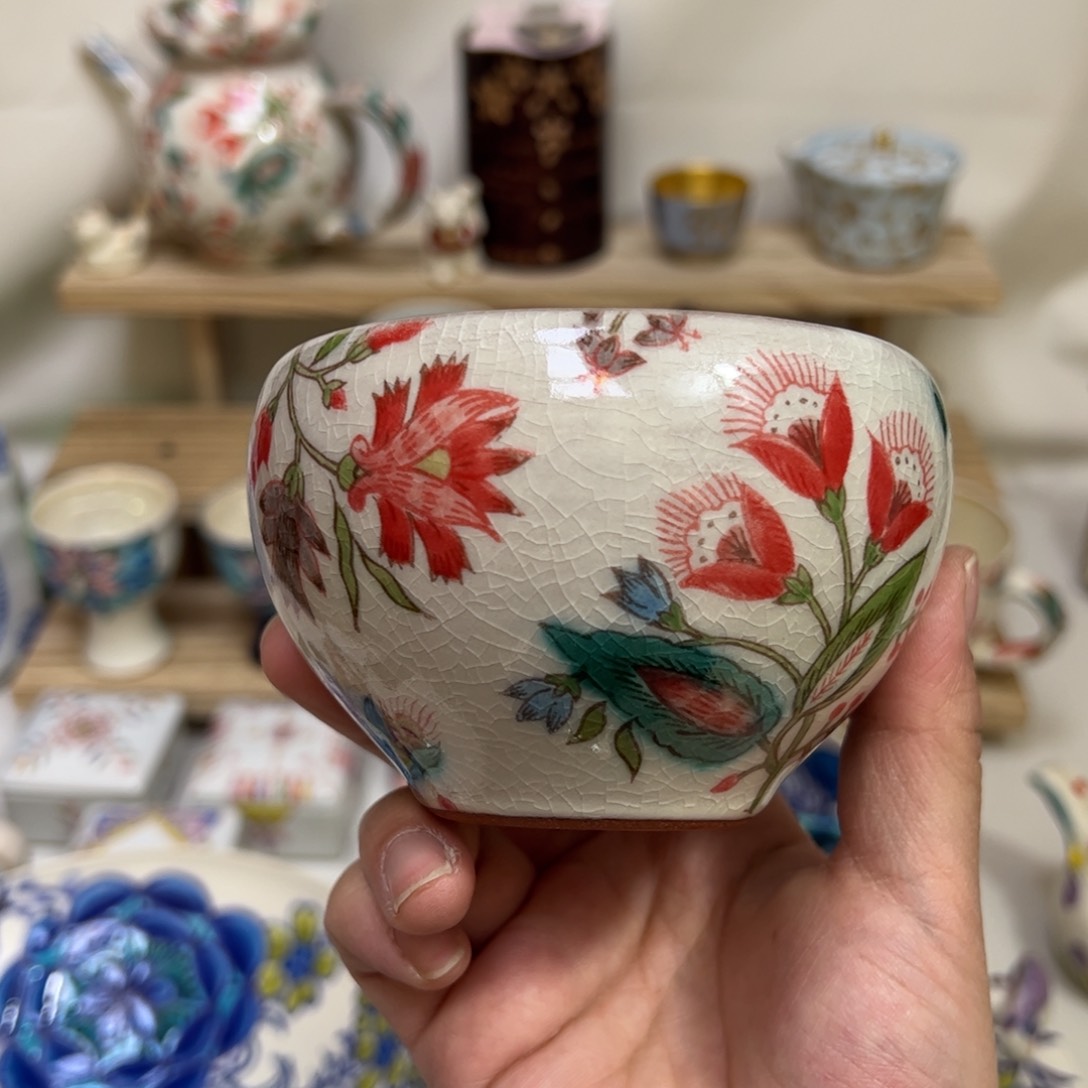 陶稻积佳谷 早餐手握杯 