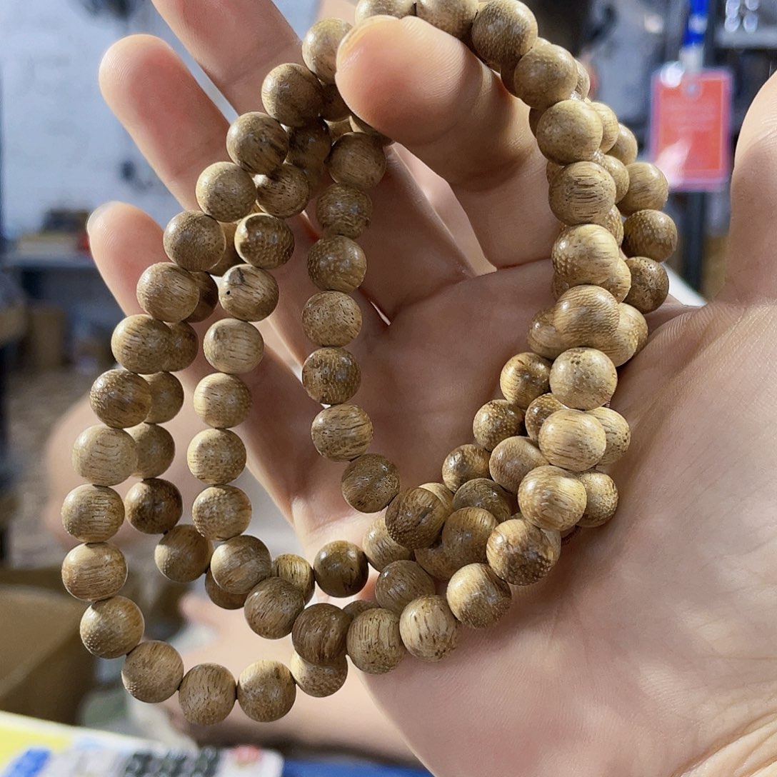 手串沉香野生达拉干圆珠长串0.8/14克多样性发一