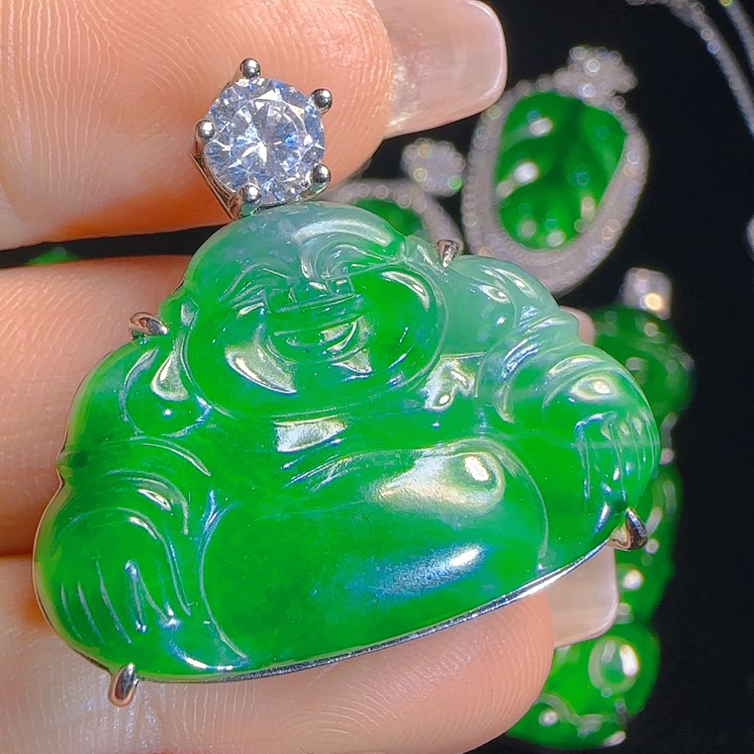 翡翠吊坠(赠链)银S925镶嵌