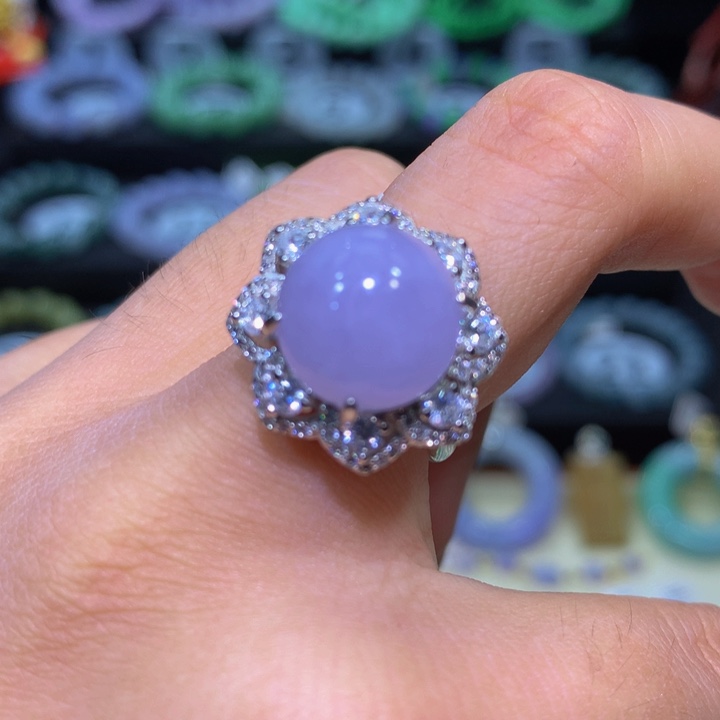 翡翠银S925镶嵌颈饰翡翠