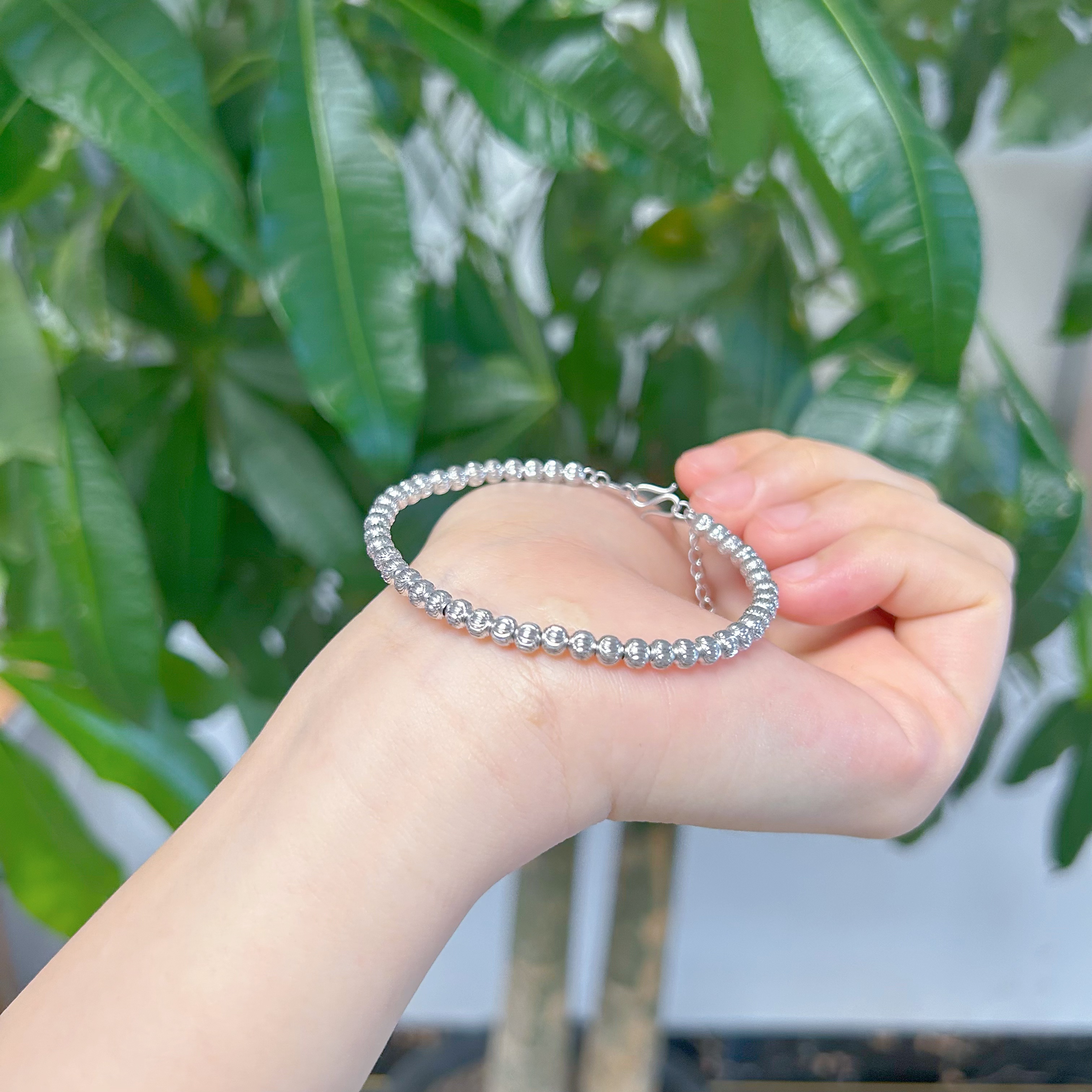 铂金pt950西瓜珠手链16+3cm【不支持7天无理由退换货】