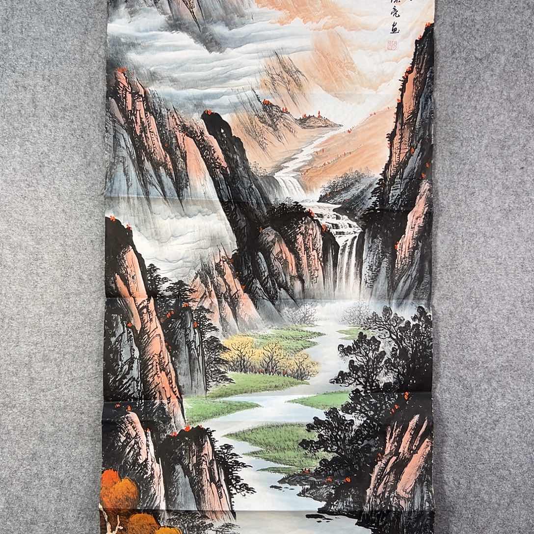 国画727 花鸟在此处飞翔也不太方便