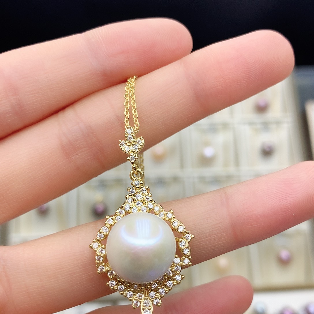 淡水珍珠颈饰合金