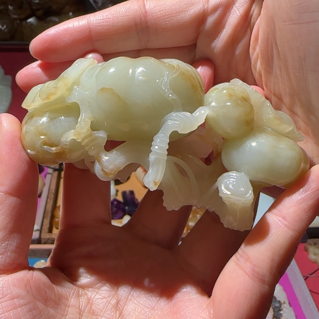 和田玉挂件未镶嵌日**晖