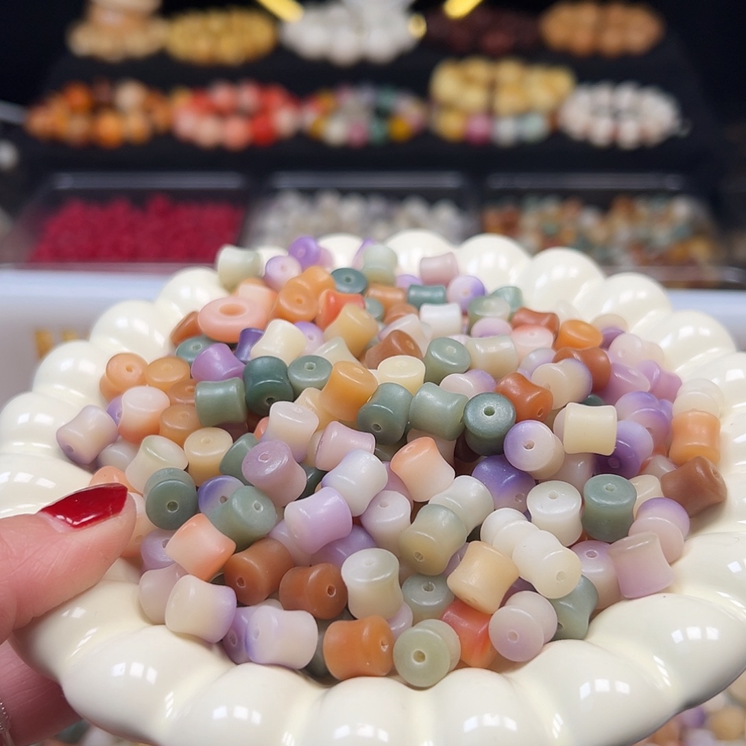 手串菩提根/象牙果多宝竹节卡九给130颗