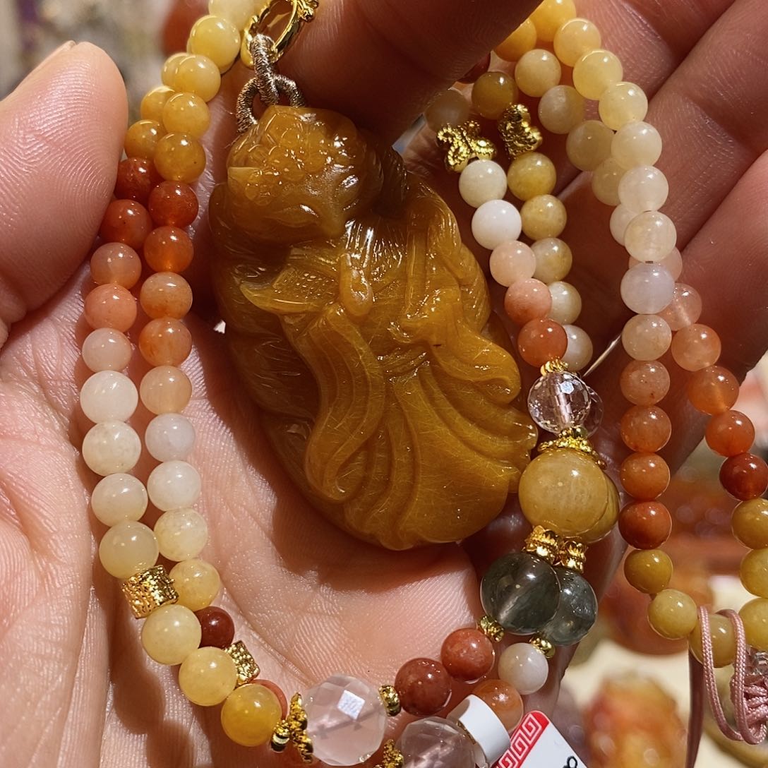 水晶颈饰未镶嵌萌*子水晶