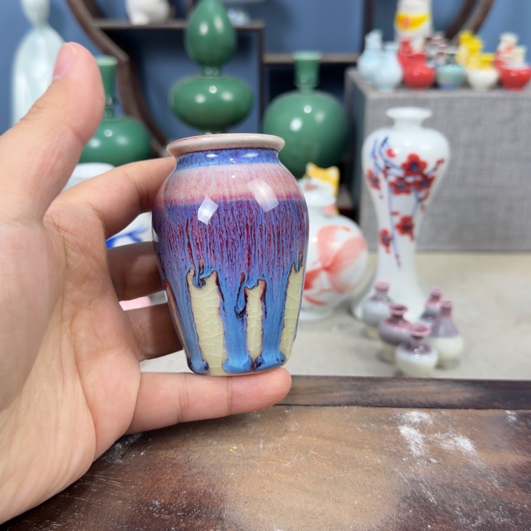 陶瓷手工小花器摆件