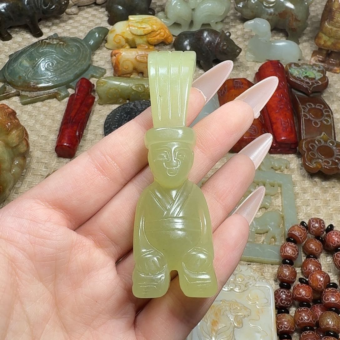 白玉菩提吊坠挂件