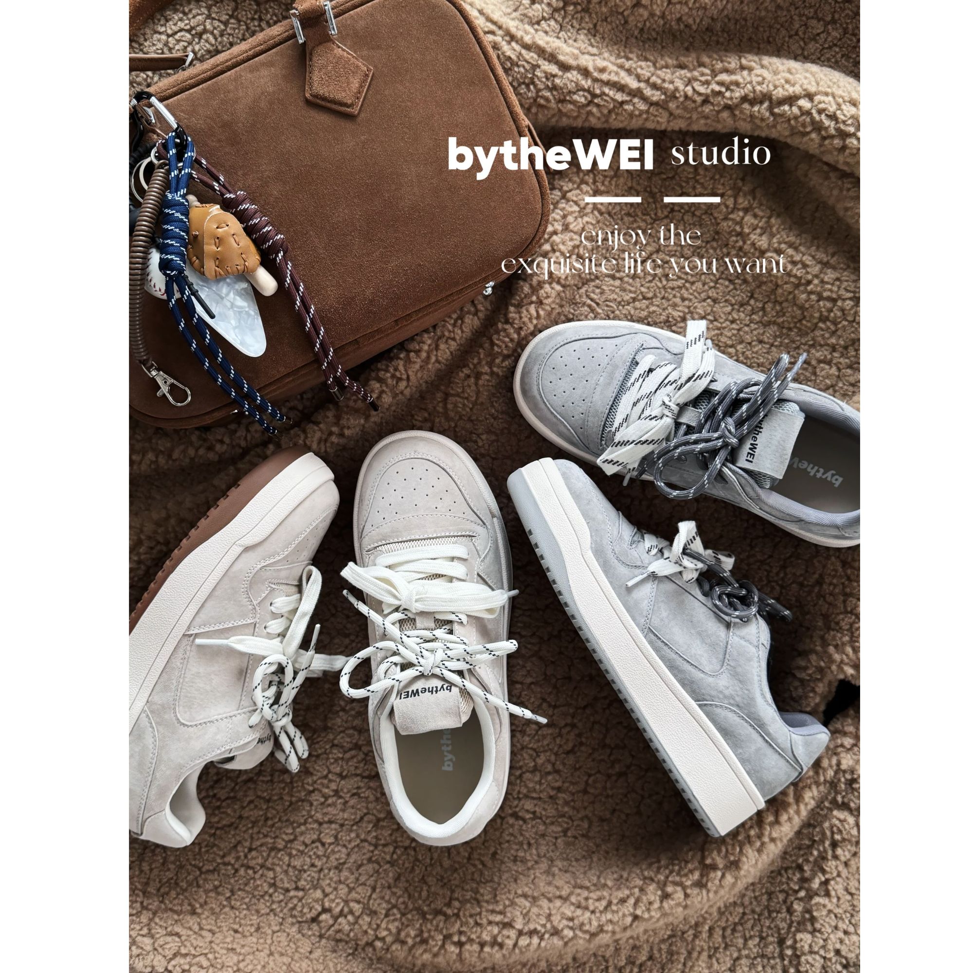 bytheWEI自制【海盐芝士】2025年春季新款松糕休闲板鞋女9866-10