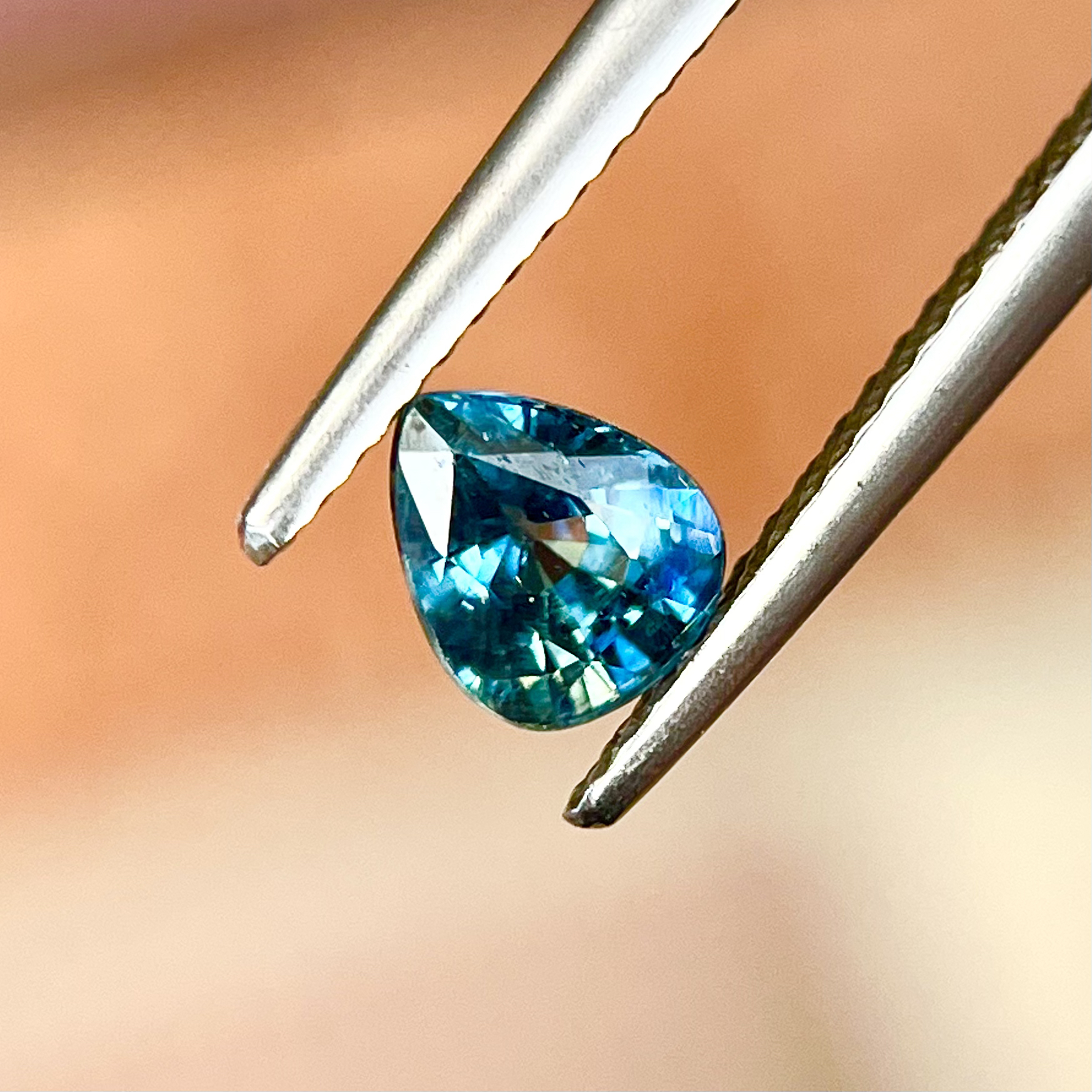 高级水鸭色天然蓝宝石裸石 深邃高雅  可定设计