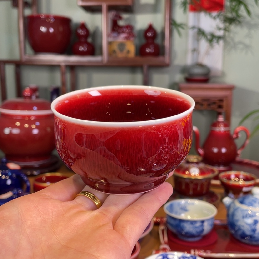 清欢雅玩原矿郎红福利罗汉杯