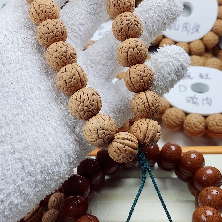 桃核手串野生东北肌肉纹