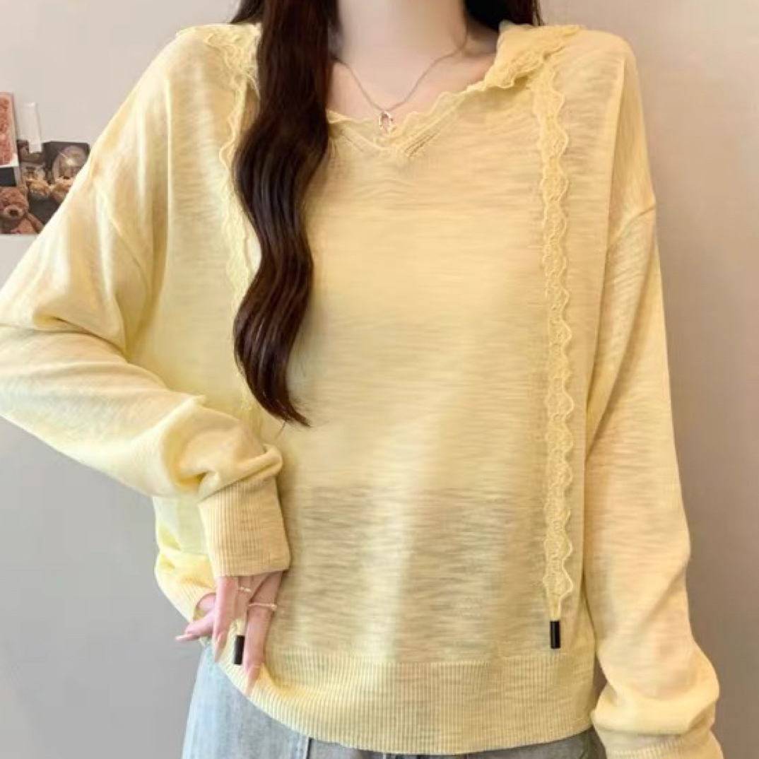 薄款连帽长袖针织女防晒毛针织衫女装针织衫秋季显瘦