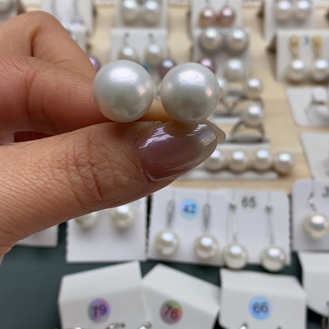 M***y银S925镶嵌淡水珍珠颈饰