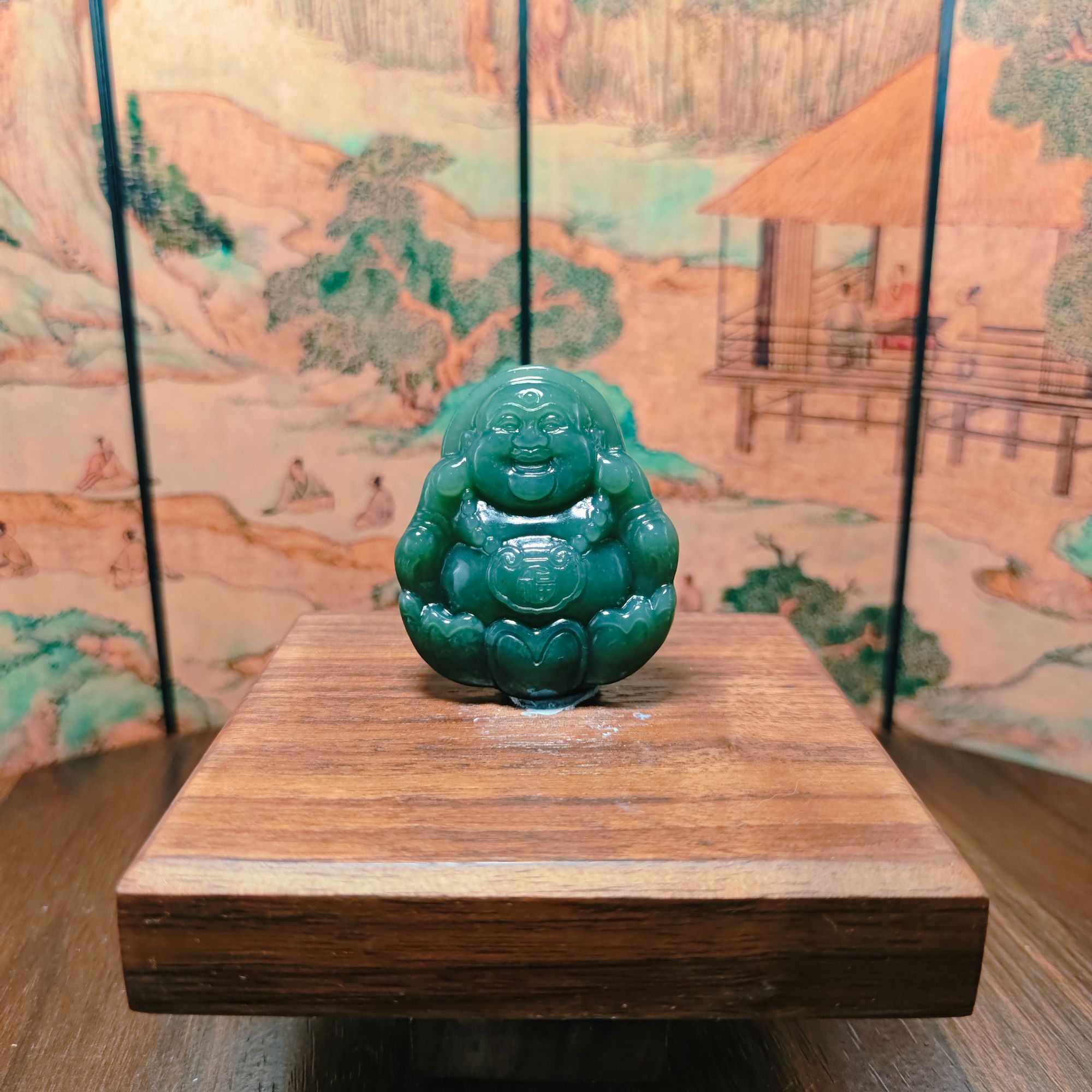 Y和田玉佛公吊坠1278