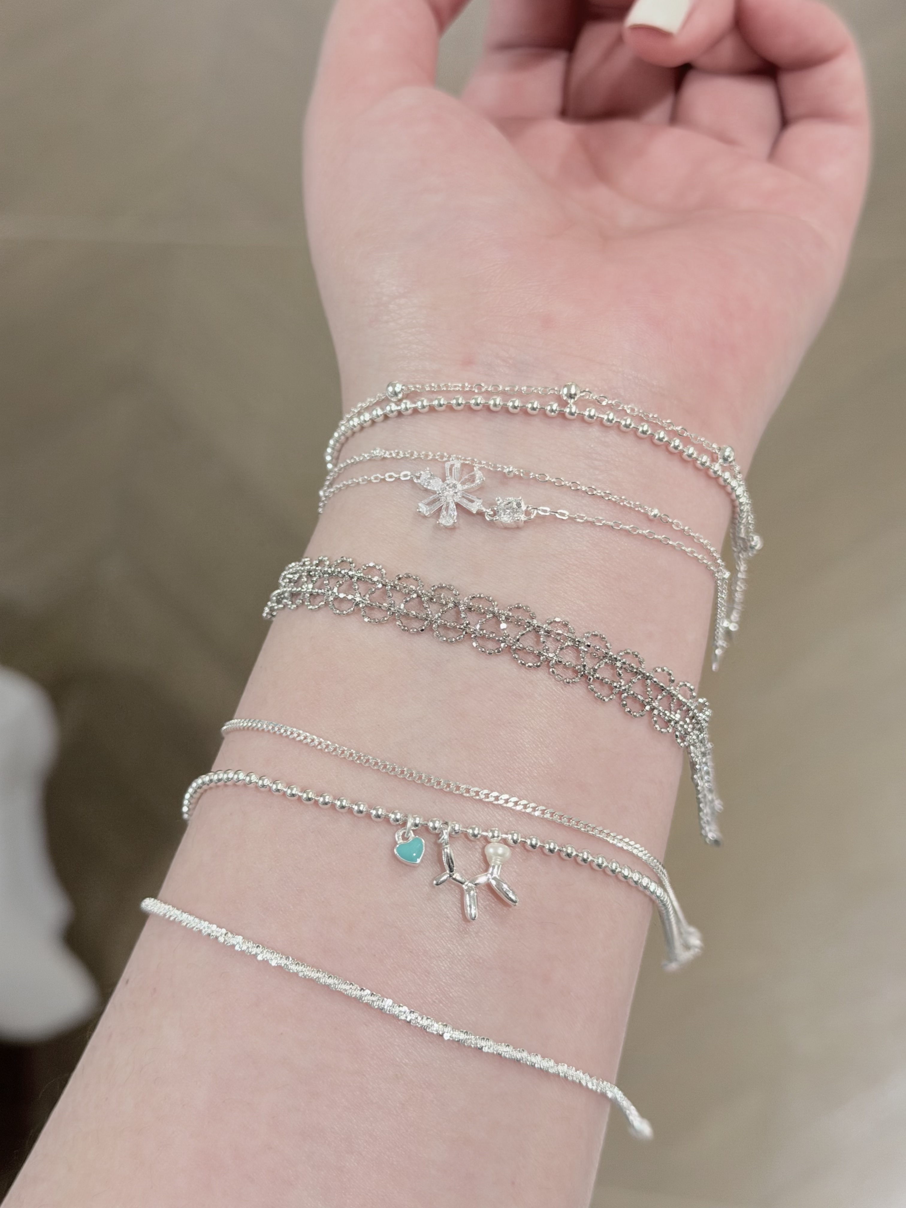 漫山饰品直播（30-300）满50包飞飞S925银戒指项链耳饰天然石