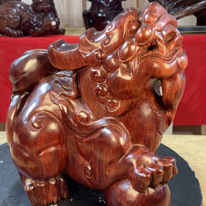 黑***豚海南黄花梨貔貅12346