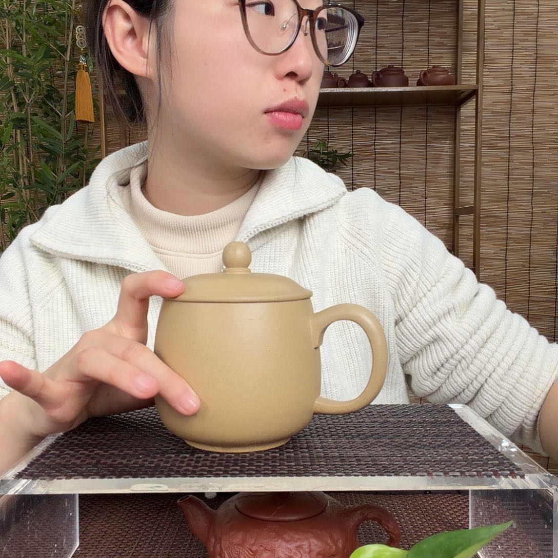 茶壶紫砂原矿本山段大胖办公杯没礼盒微宽450CC左右没礼盒