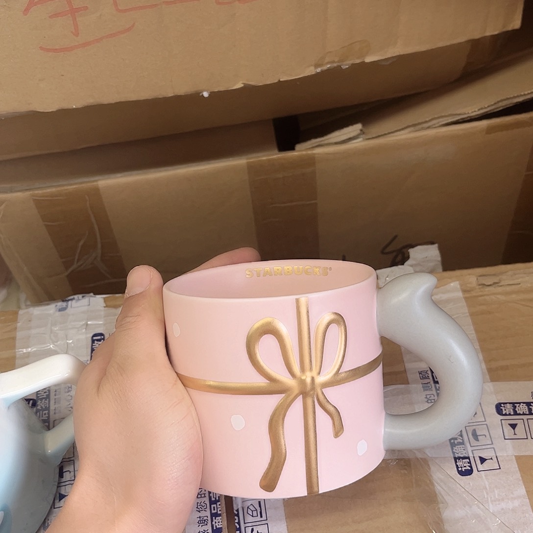 陶瓷星某克丝带杯子