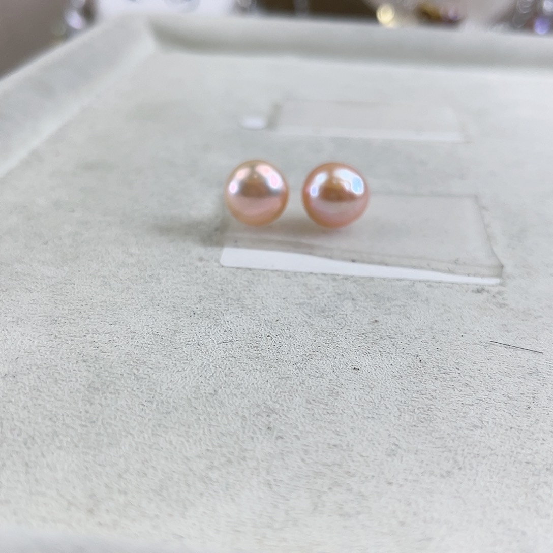 淡水珍珠耳饰未镶嵌【纯恬】