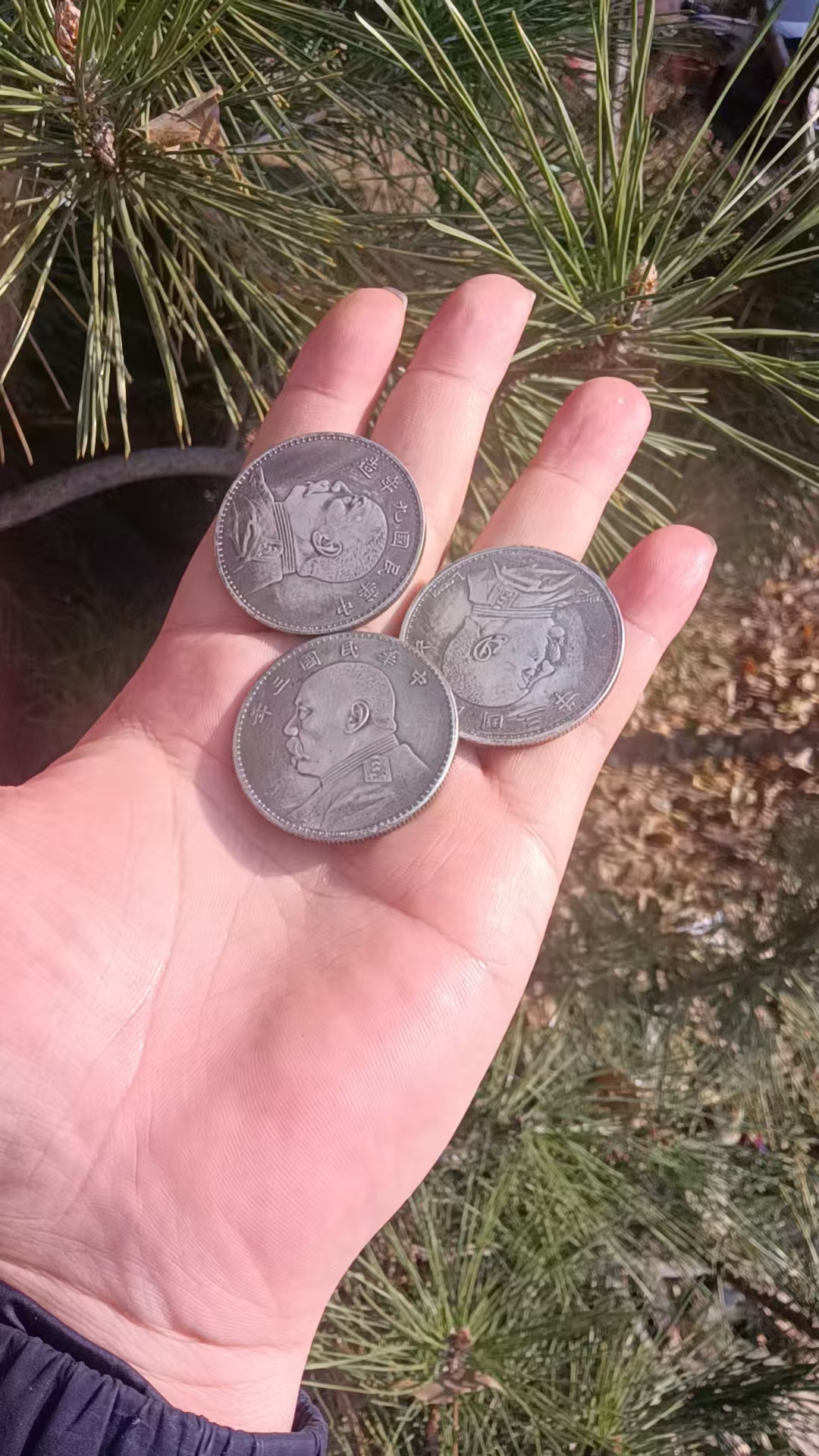 仿古复古怀旧摆件收藏袁大头大洋民国大头发圆形实心纯手工百搭