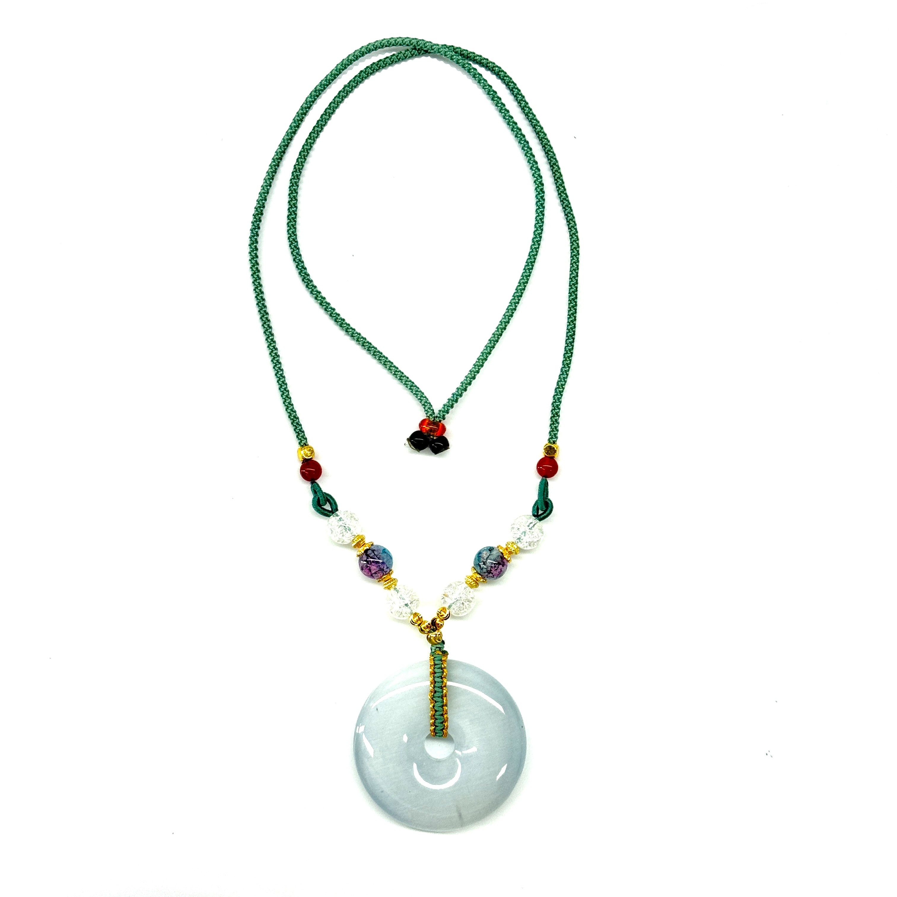 x997-国风气质设计款平安扣毛衣链-赠礼盒